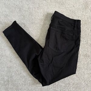 J. Crew Black Toothpick Mid-rise Skinny Jeans Size 32